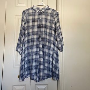 Flannel Mini Dress